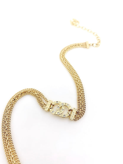 18K  Chanel Chain Choker Necklace