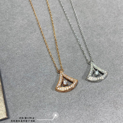 18K BVLGARI Dream Pave Diamond Openwork Necklace