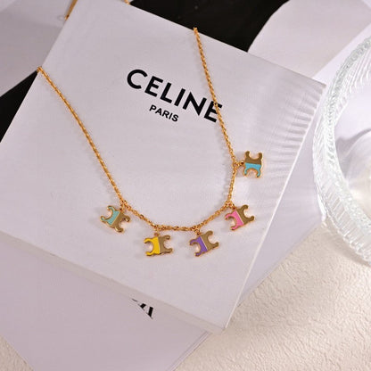 18K Celine Teen Charms Necklace