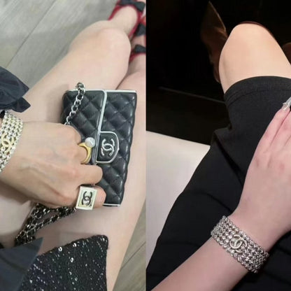 18K  Chanel Diamond Cuff Bracelet