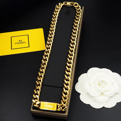 18K Fendi Chain Necklace
