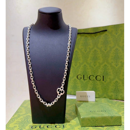 18K Double Gucci Classic Chain Necklace