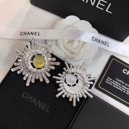18K  Chanel Crystal Brooch
