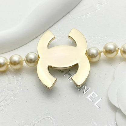 18K  Chanel Pearl Chain Necklace