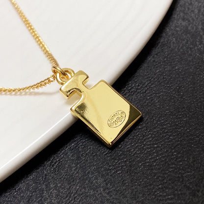 18K  Chanel Perfume Bottle Necklace