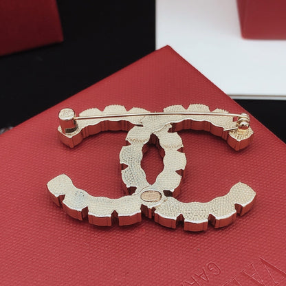 18K  Chanel Color Crystals Brooch