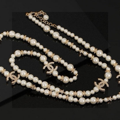 18K  Chanel 26C Long Pearl Necklace