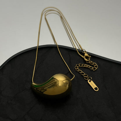 18K BVLGARI Drop Pendant Necklace
