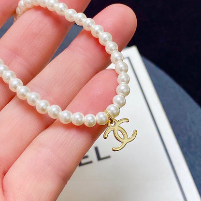18K  Chanel Pearls Choker Necklace