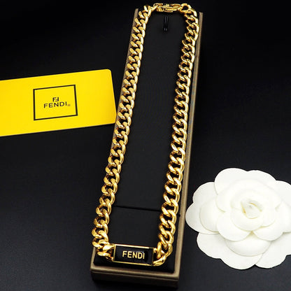 18K Fendi Chain Necklace