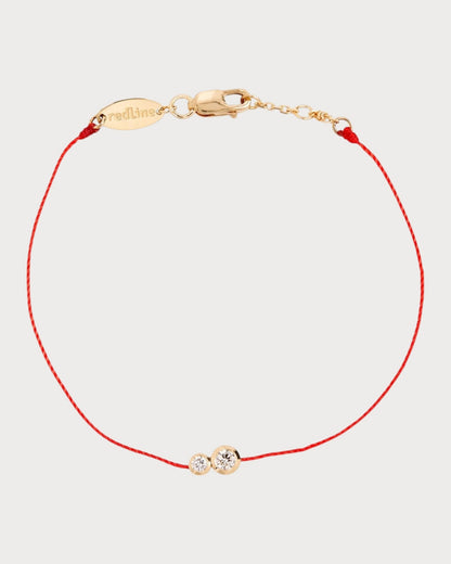 REDLINE White Gold and Diamond Infinite Double Bracelet(3 Colors)
