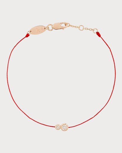 REDLINE White Gold and Diamond Infinite Double Bracelet(3 Colors)