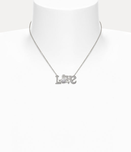 VIVIENNE WESTWOOD Roderico Pendant Necklace Brass(Silver)