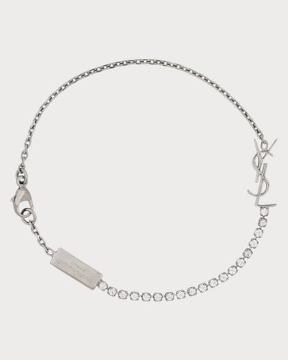 YSL SAINT LAURENT Cassandre Charm Bracelet Brass(2 Colors)
